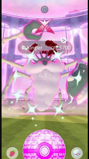 Finally I Got✨️Shiny Gigantamax Kingler Raid in #pokemongo #shorts
