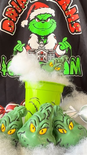 Our Grinch Hot Cocoa Bombs have been an absolute hit this week — you all cleaned us out! 😂💥 But good news… we just restocked BOTH the Grinch bombs and our classic hot cocoa bombs! These little chocolatey bundles of joy won’t last long, so grab yours while you can. Perfect for cozy nights, gifts, or adding a little holiday mischief to your mug. ☕️💚 P.S. Don’t forget — our first visit with the Grinch is TOMORROW from 1–4pm! Bring the whole family for some holiday fun at Drip Dreams! #dripdreams
