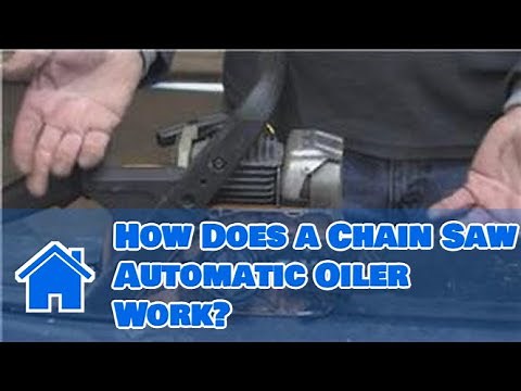 Home Improvement Projects & Tools : How Does a Chain Saw Automatic Oiler Work?