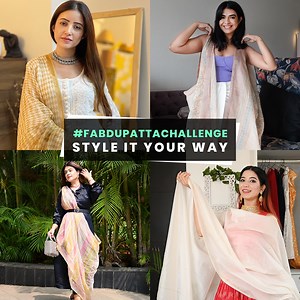 We know that you are FABulous! So increase your #Fab quotient and participate in Fabindia's #FabDupattaChallenge! All you have to do is showcase your personality by styling your dupatta in a unique way. Just follow the steps mentioned below and 5 winners stand a chance to win Rs. 5000 worth of vouchers from Fabindia. 1 - Get Creative with your favourite dupatta and style it your way 2 - Share a picture tagging @fabindiaofficial and using the hashtag #FabDupattaChallenge 3 - Tag Your Friends to p