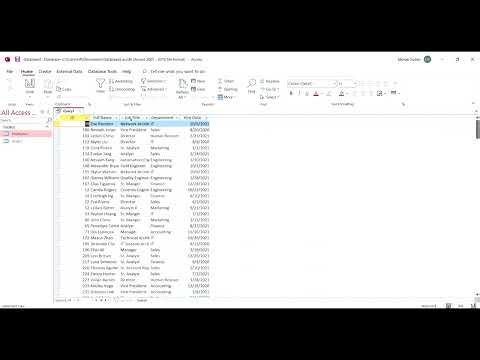 Filter a dataset using date values in MS Access