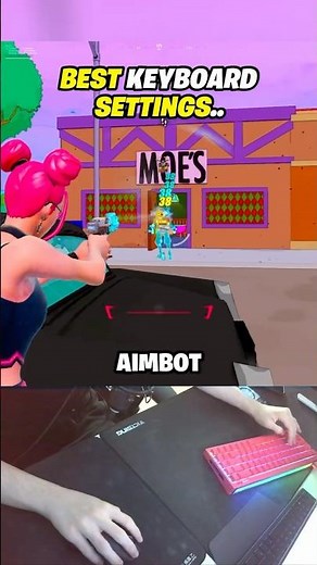 NEW Best Keyboard SETTINGS in Chapter 7 🎯 #fortnite #shorts