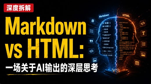 Markdown vs HTML：一场关于AI输出的深层思考