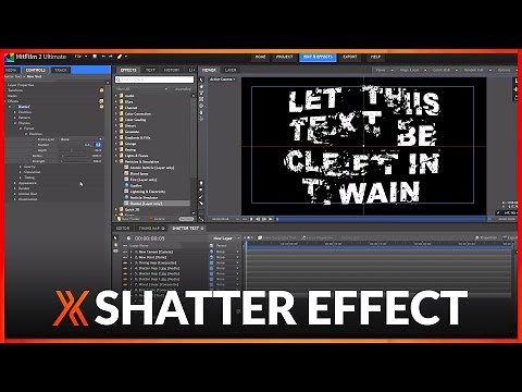 The Shatter Effect in HitFilm 2 Ultimate