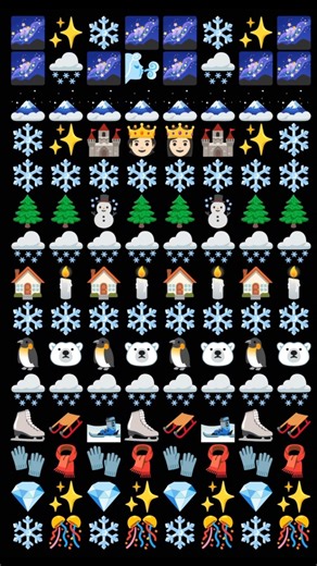 [Emoji Tutorial] Create Your Own Winter Kingdom! 🏰☃️ | Fun Emoji Art