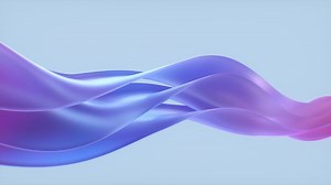 Soft Flowing Colorful Glossy Shapes Background Loop