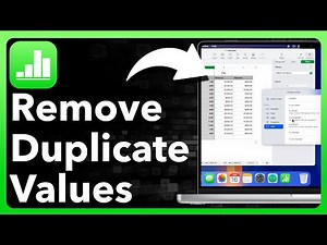 How To Remove Duplicate Data In Apple Numbers