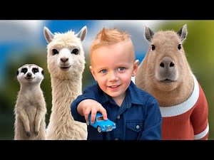 Alex's AMAZING Petting Zoo Adventure with Capybaras, Llamas, and More!