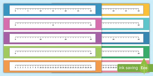 0 to 30 Number Line