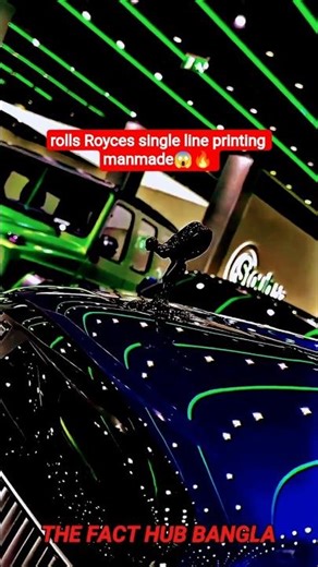 rolls Royces single line printing manmade😱🔥 #shortsfeed #facts #shorts