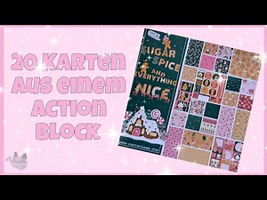 💕 20 Karten aus einem Action Block 💕 Weihnachten