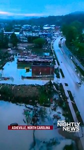 160K views · 2.4K reactions | Footage captured in Asheville, North Carolina shows flooding damage where county officials are saying dozens of people are dead after Hurricane Helene dropped record rainfall over the state. | NBC Nightly News with Tom Llamas | Facebook