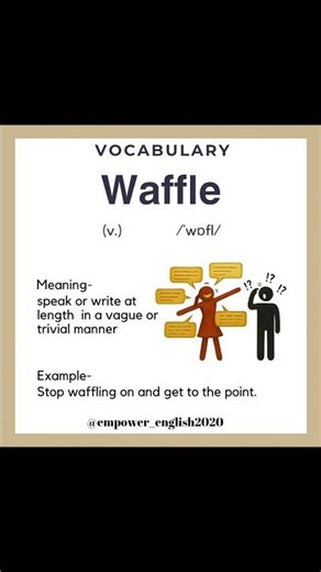 WAFFLE #english #english #vocabs #englishlanguage #vocabulary