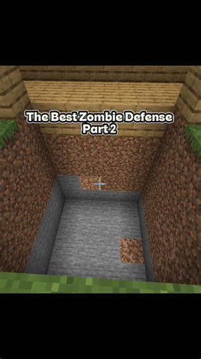 The Best Zombie Defense Part 2 😎😄 #minecraft #gaming #games #shorts