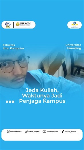 FILKOM UNPAM on Instagram: "POV: Kecebak Jeda 3 Jam di Kampus Viktor Niatnya mau ambis ngerjain tugas di lab, ujung-ujungnya malah jadi tour keliling kantin lantai dasar. Mau balik rumah, bensin sama tenaga nggak sebanding sama macetnya jalanan. Daripada bengong mending buka VS Code, siapa tau dapet ilham codingan yang tadi pagi error mulu. Mana nih anak Filkom yang nasibnya sama kayak gue hari ini? 👋 #UNPAM #FilkomUnpam #MahasiswaUnpam #ViktorStory #AnakIT"