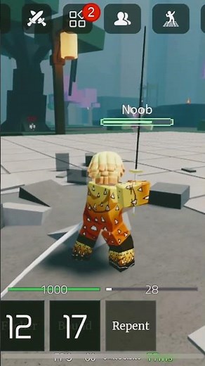 Zenitsu showcase/slayer battlegrounds Roblox