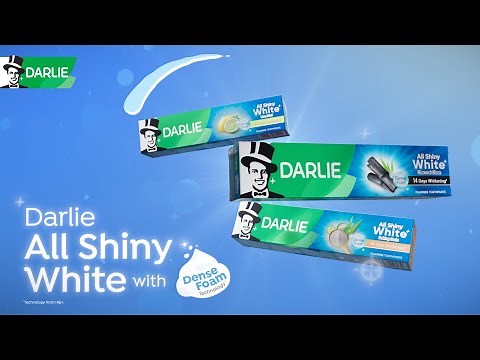Darlie All Shiny White toothpaste with Dense Foam Technology! Cleans deeper with 2x whitening power!