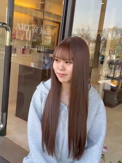 ブリーチなしダブルカラー | 福岡県 春日市 美容室 ART of hair （アートオブヘアー）#ブリーチなし #ヘアカラー #ダブルカラー #福岡美容室 #春日市美容室 #美容室