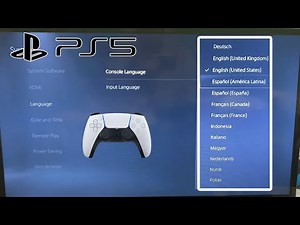 How to Change Language on PS5!