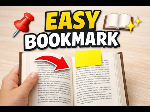 Simple Bookmark Idea for Students | Sticky Notes Hack