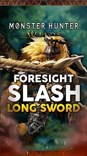 Foresight Slash makes you INVINCIBLE 💥 Long Sword Combos in Monster Hunter Wilds #MHW #MonsterHunter