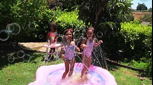 Imani Outdoor Splash Pad for Kids (70 Inch) — Inflatable Sprinkler Mat with Wading Pool — Fun Toy for Backyard Summer Play — Includes 3 Tiaras and Wands — Ages 12 Months and Up