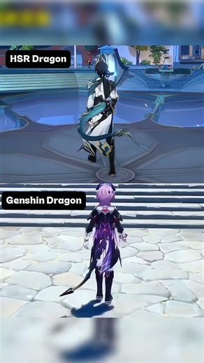 Genshin Dragon vs HSR Dragon