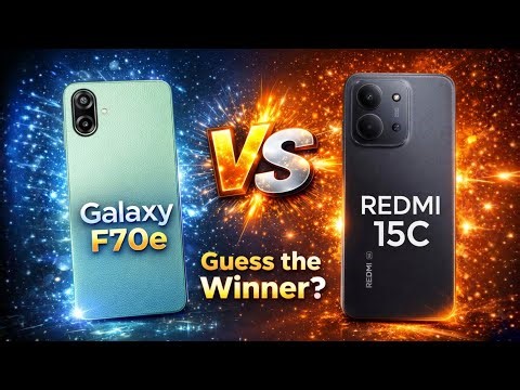 Samsung Galaxy F70e Vs Redmi 15c 🔥 | Full Comparison |