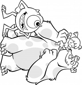 Monsters, Inc. Coloring Page