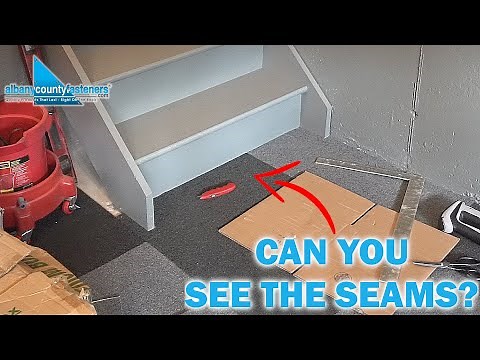 How to Install Carpet Tiles Seamlessly Around Stairs | DIY
