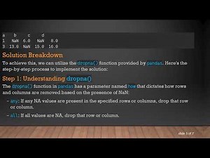 How to Remove Rows with NaN in Both Columns Using pandas