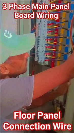 Panel Connection | MP Electrical 👷 | Panel Dressing #shorts #mcb #wiring
