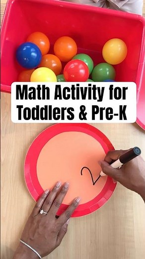 Easy DIY Math Activity for Early Childhood Education - Toddler Learning, Pre K Math