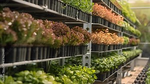 Innovative vertical farms and hydroponic systems harness automation for sustainable agriculture. Concept Vertical Farming, Hydroponic Systems, Sustainable Agriculture, Automation, Innovation