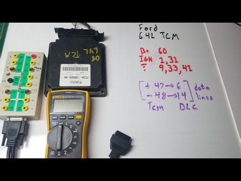 2010 Ford 6.4L F350 Diesel TCM communication troubleshooting.