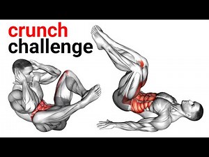 Crunch challenge to make six pack abs