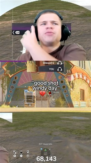 “Good shot windy day” 😂