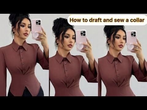 How to Draft and sew a shirt collar