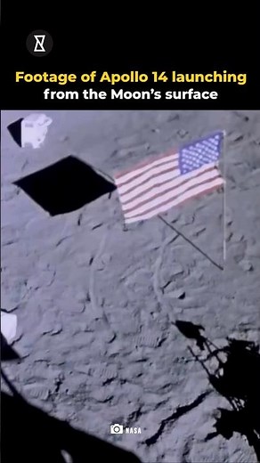 Apollo 14 Launch from the Moon – Rare NASA Footage! 🚀 #shorts #apollo #moonlanding