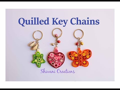 Quilled Key Chains/ DIY Key Ring