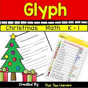 Glyph | Interpreting Data | Math Centers | Christmas | December