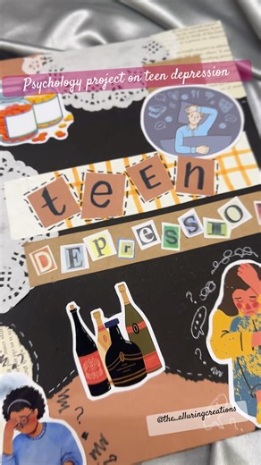 Psychology project for Class 12 on teen depression #depression#youtubeshorts#youtube#psychology