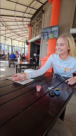 Hooters Girl Serving Shots