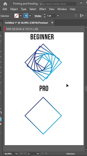 Beginner vs Pro Designer in Illustrator
