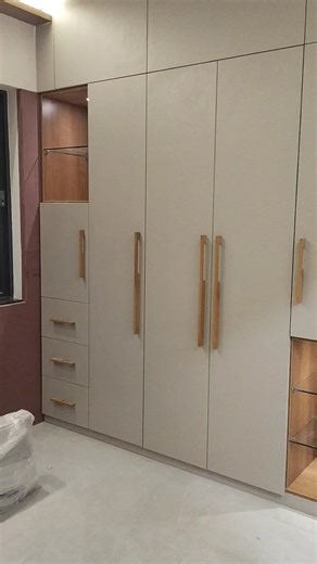 wardrobe design wooden handle #interiordesign #furniture