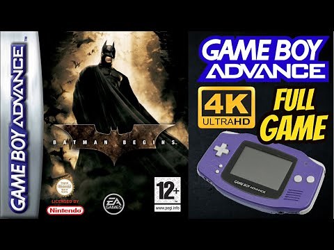 Batman Begins [GBA] Gameplay Walkthrough FULL GAME [4K60ᶠᵖˢ🔴]