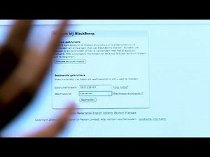 Hoe zet je een online BlackBerry account op?