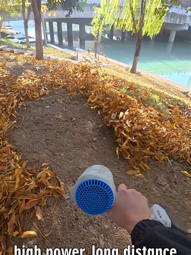 Not just moving leaves, but clearing them ✨ This cordless leaf blower leaves no residue behind. 👍 Like if the power impresses you and follow for more hacks 🔗 Official website link in bio #tools #powertools #powertool #lithiumtools #airblower #factory #fyp