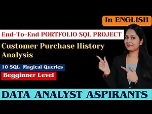 PROJECT:CUSTOMER PURCHASE HISTORY ANALYSIS - PORTFOLIO ANALYSIS #SQLPROJECT #SQL #PORFOLIO