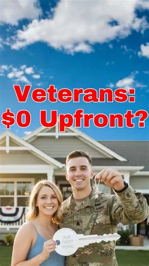 How can veterans buy a home with little money out of pocket?